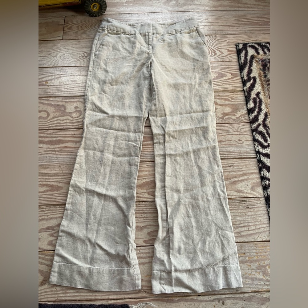 Loft Marisa pant 100% linen size 4 - Picture 1 of 4